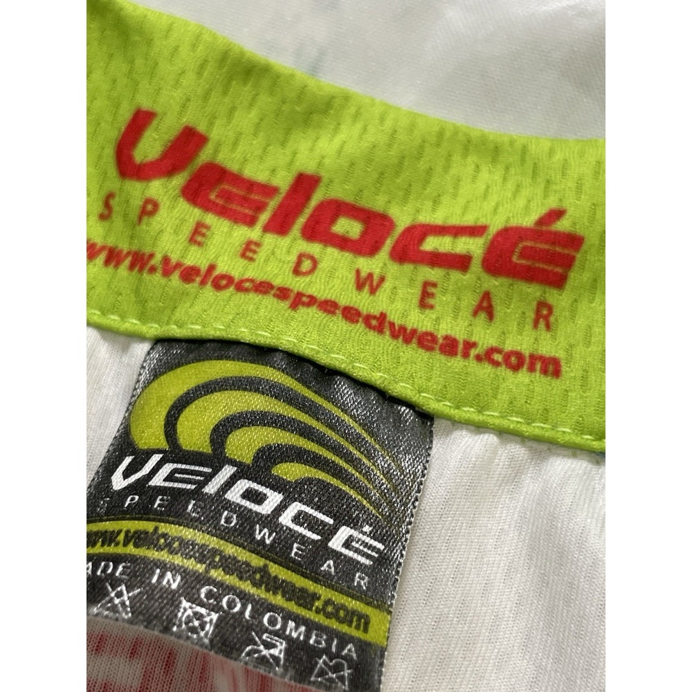 VELOCE Cycling Jersey Sharp Vest Swiss Sleeveless Size M Be Safe Dade Palm Trees - Picture 3 of 16